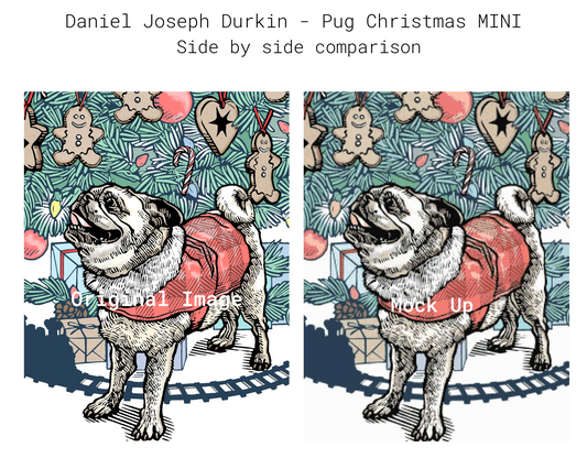 Pug Christmas MINI