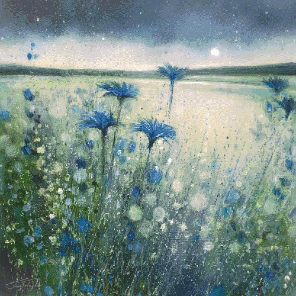 Cornflowers and The Moon no. 2