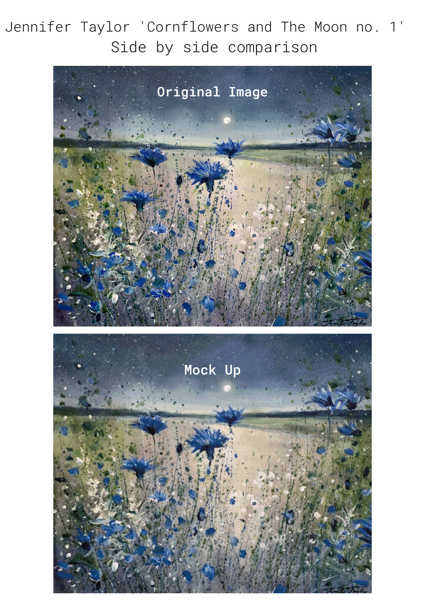 Cornflowers and The Moon no. 1