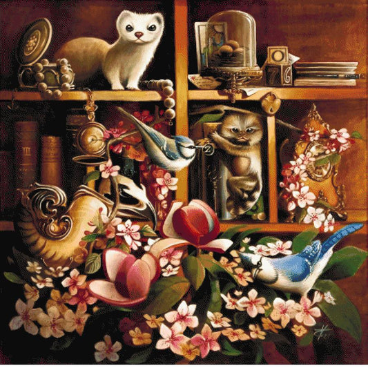 Collection Of An Eccentric In A Room Full Of Flowers