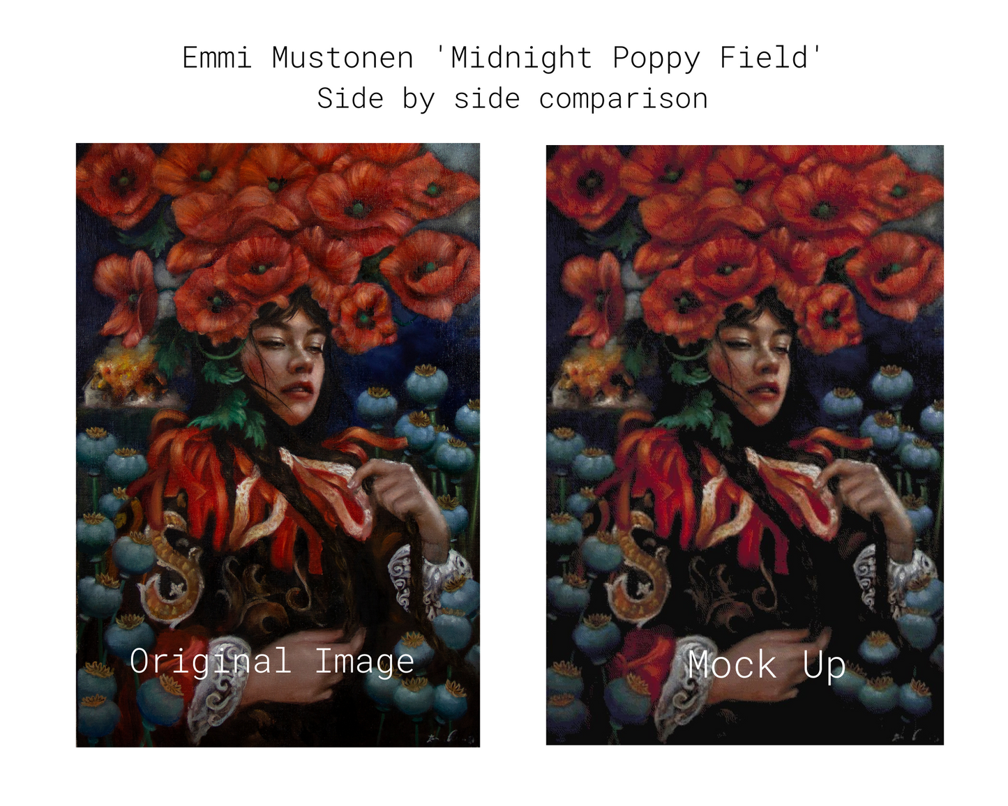 Midnight Poppy Field