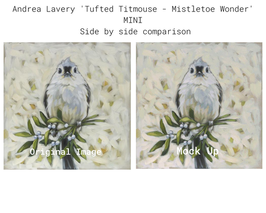 Tufted Titmouse - Mistletoe Wonder MINI
