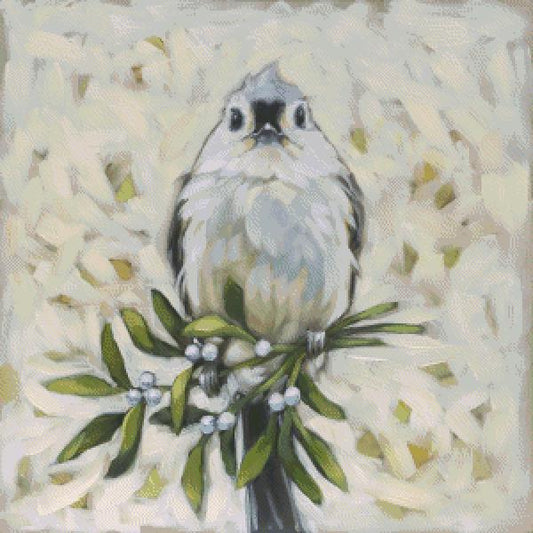 Tufted Titmouse - Mistletoe Wonder MINI