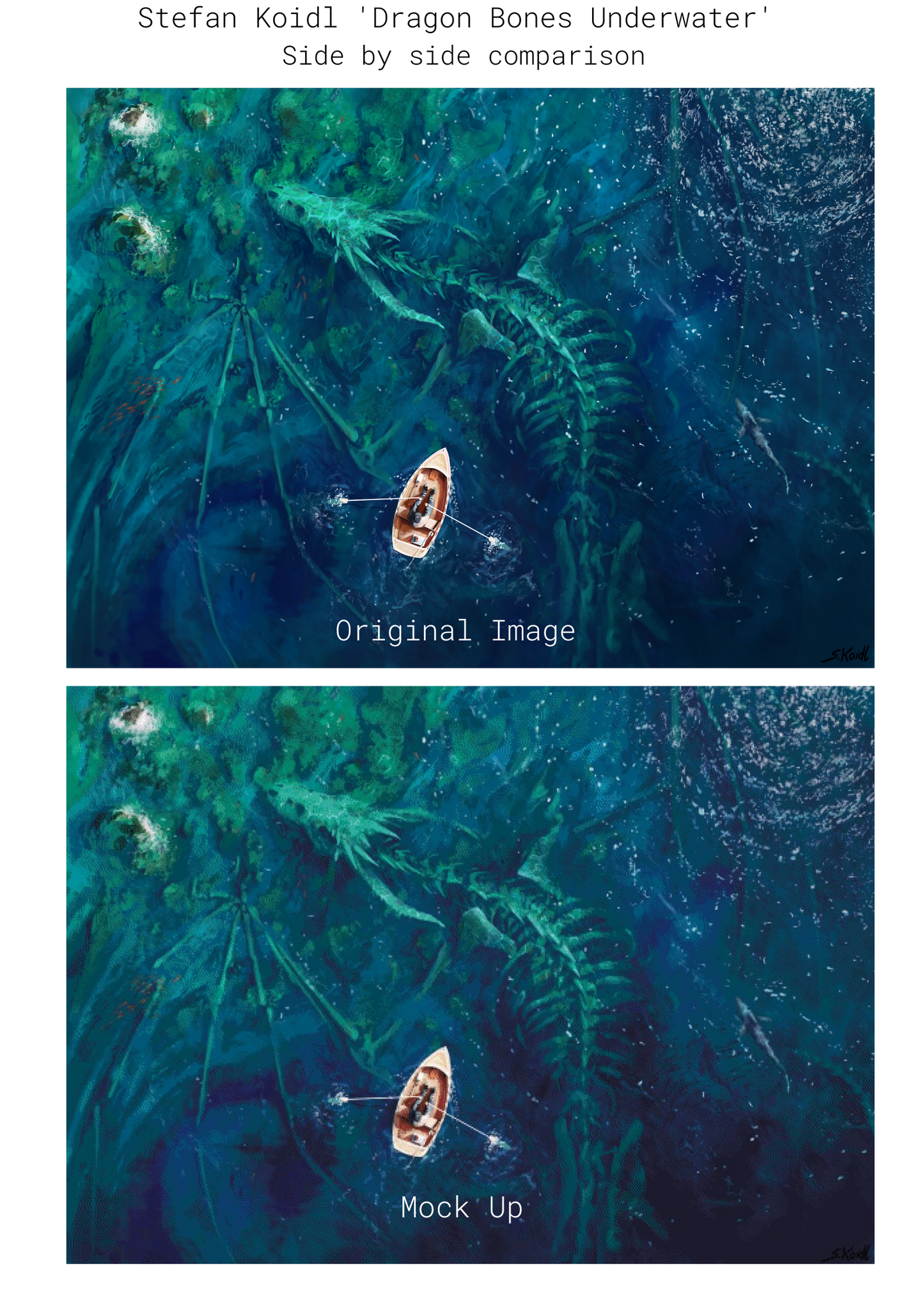 Dragon Bones Underwater